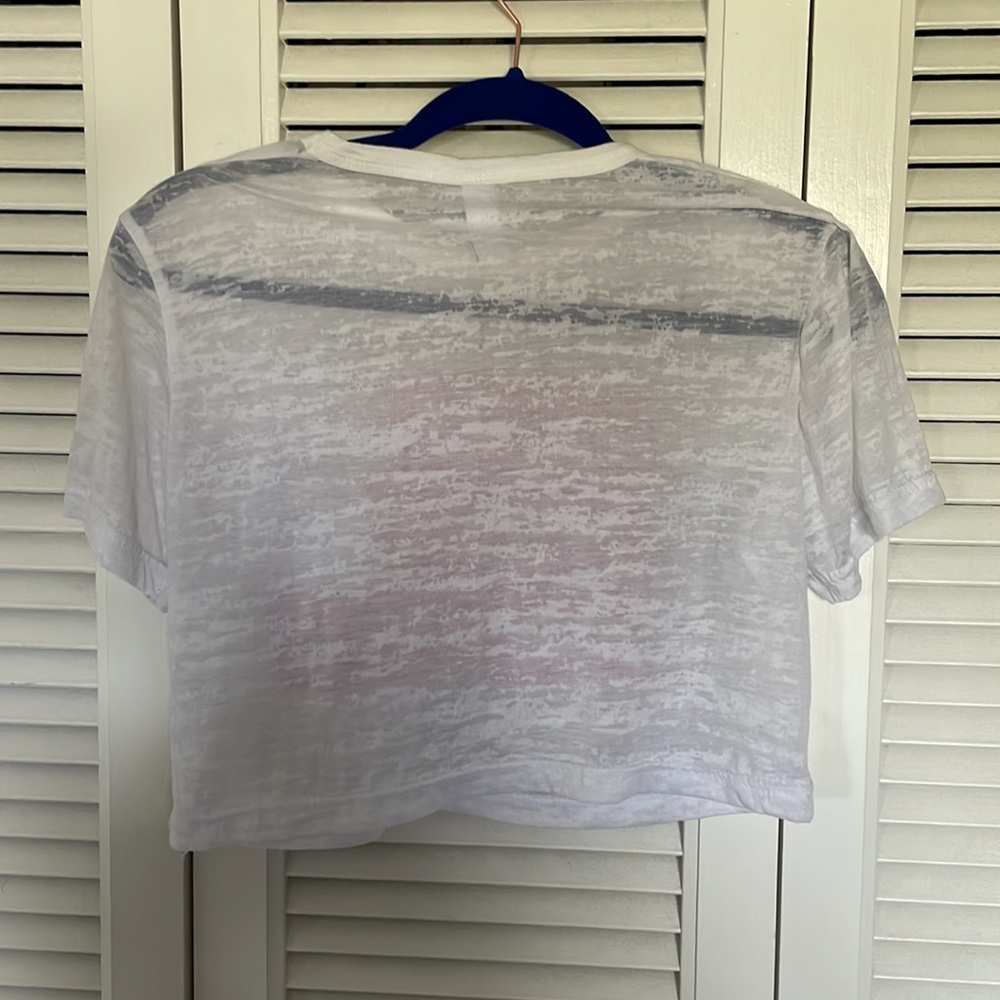 Marek + Richard “luv is only a dm away”  crop burn out tee. - Picture 2 of 2